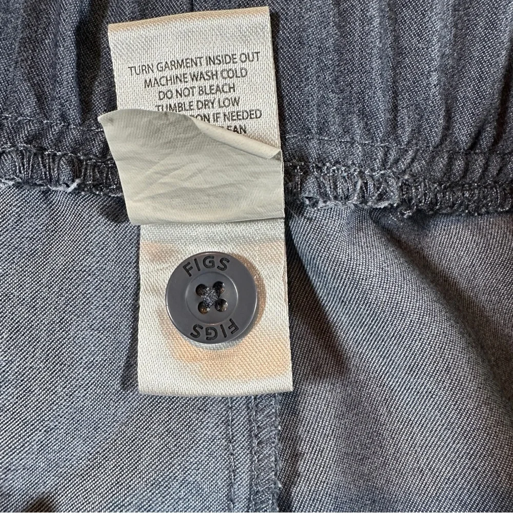FIGS Cargo Scrub Pants Men’s Medium Blue Drawstring Technical Collection‎